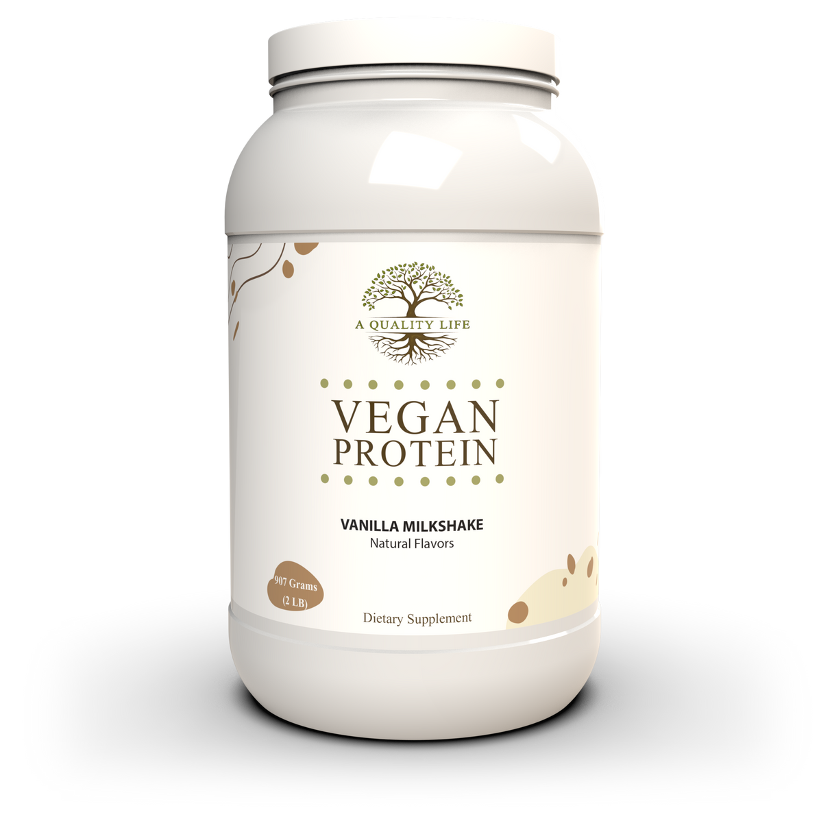 Vegan Protein Vanilla Milkshake by A Quality Life Nutrition