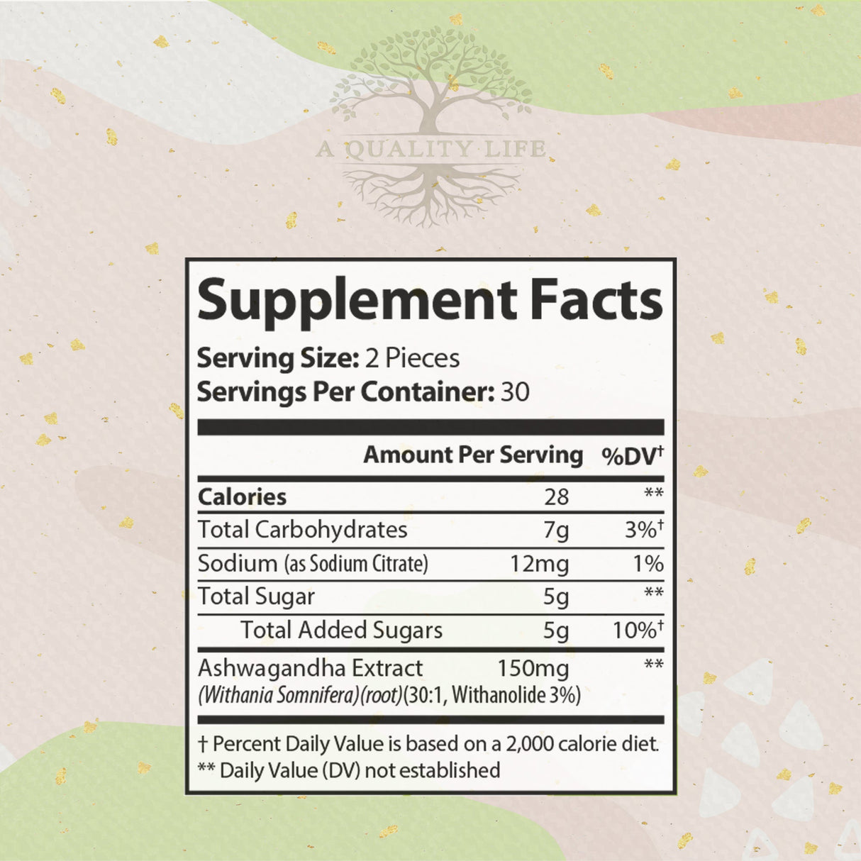 Ashwagandha Gummies by A Quality Life Nutrition