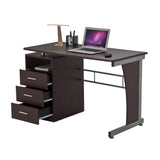 Techni Mobili Computer Desk with Ample Storage, Chocolate by Level Up Desks