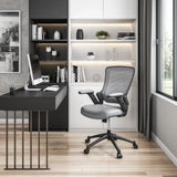 Techni Mobili Mid-Back Mesh Task Office Chair with Height Adjustable Arms by Level Up Desks