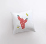 Red Cactus | Pillow Cover | Good Vibes Only | Cactus Pillow | Positive Vibes | South Western | Succulent Pillow | Cactus Pillow Case by UniikPillows