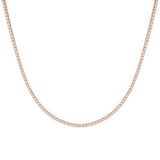 Classic Thin Tennis Necklace by By Adina Eden