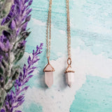 Rose Gold Tiny Spike Necklace by Salt and Sparkle