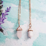 Rose Gold Tiny Spike Necklace by Salt and Sparkle