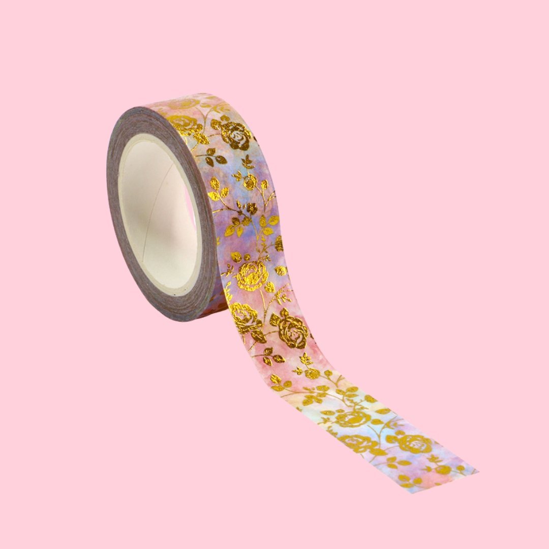 Royal Floral Washi Tape | Gift Wrapping and Craft Tape by The Bullish Store