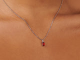 Ruby Silver Charm by Little Sky Stone