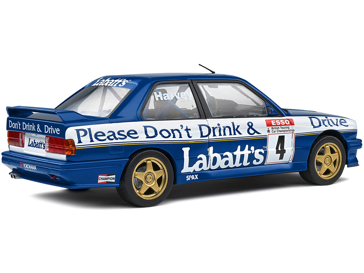 BMW E30 M3 #4 Tim Harvey "Labbatt's" BTCC British Touring Car Championship (1991) "Competition" Series 1/18 Diecast Model Car by Solido