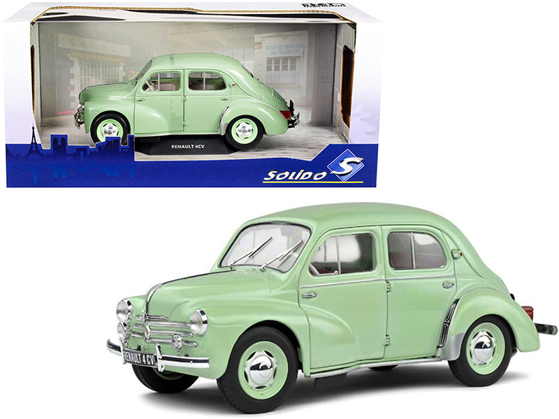 1955 Renault 4CV Vert d'Eau Green 1/18 Diecast Model Car by Solido