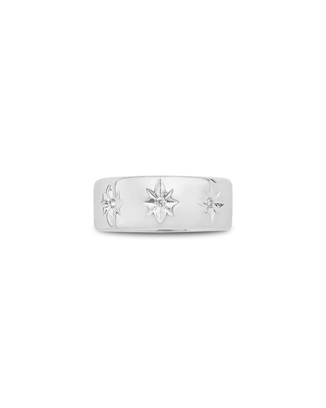 Starburst Band Ring by Sterling Forever