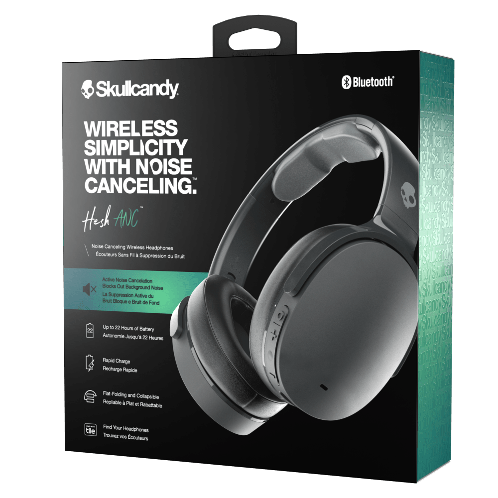 Skullcandy Hesh ANC Wireless Over Ear Headphones Black by Skullcandy