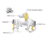 Dach Everywhere™ Cute Dachshund Sterling Silver Ring by Dach Everywhere