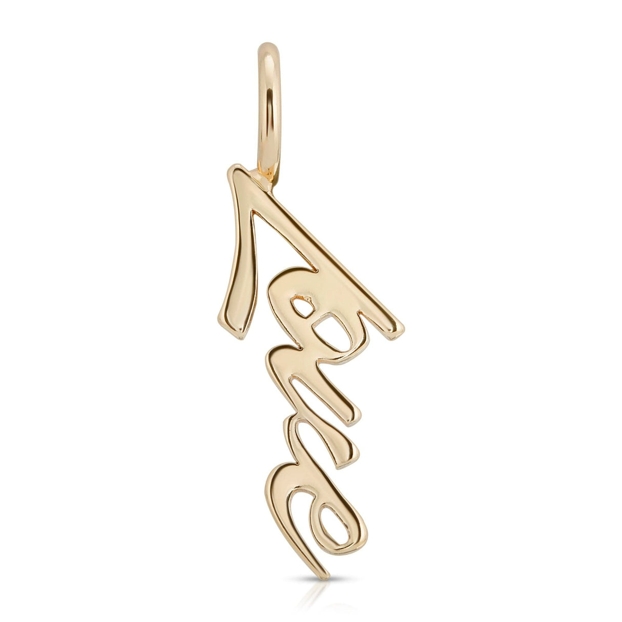 SCRIPT PENDANT LOVE by eklexic jewelry