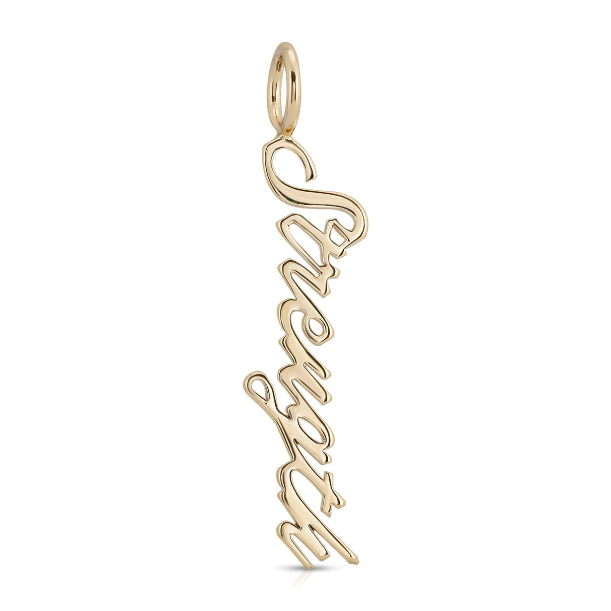 SCRIPT PENDANT STRENGTH by eklexic jewelry