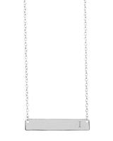 Sterling Silver Bar Initial Necklace by Sterling Forever