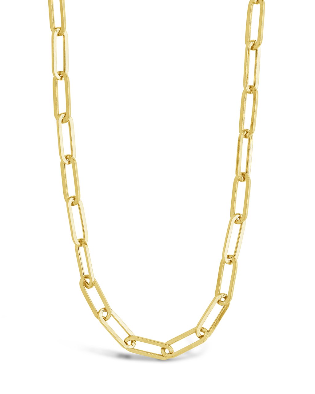 14K Italian Gold Paperclip Chain Necklace by Sterling Forever