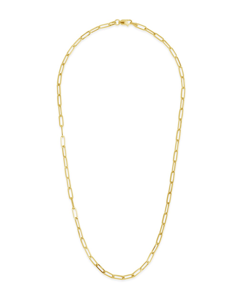 14K Italian Gold Paperclip Chain Necklace by Sterling Forever