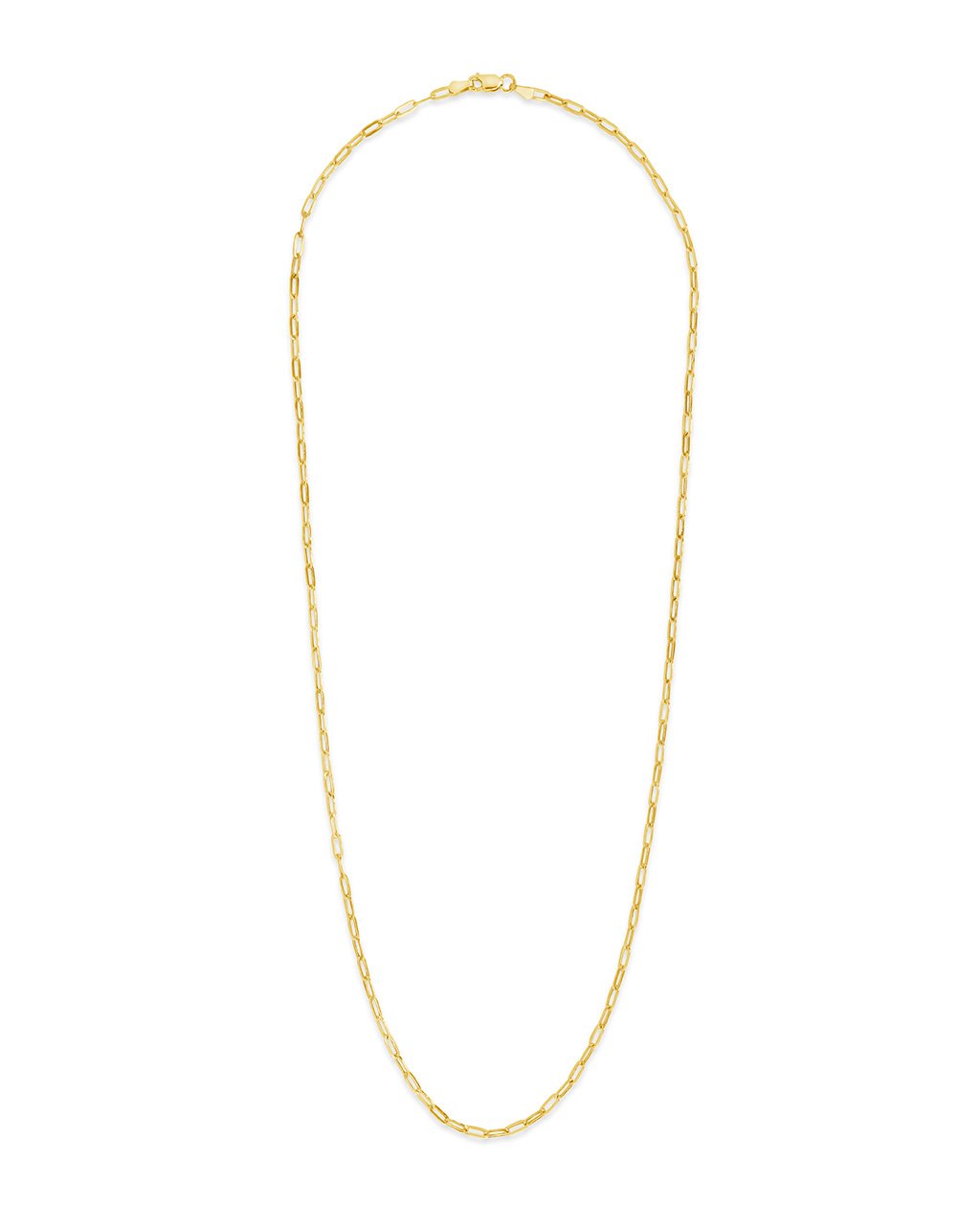 14K Italian Gold Paperclip Chain Necklace by Sterling Forever