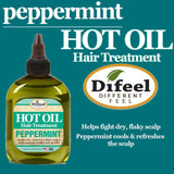 Difeel Peppermint Hot Oil Treatment 7.1 oz. - Deluxe 2-PC Gift Set by difeel - find your natural beauty