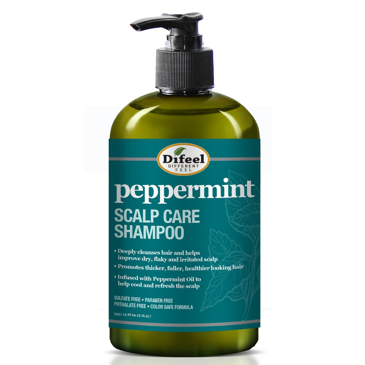 Difeel Peppermint Scalp Care Shampoo 12 oz. by difeel - find your natural beauty