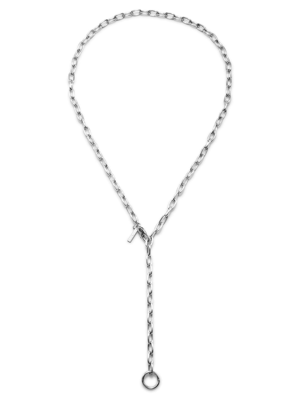 Silver Chain Reaction Necklace by JAREDJAMIN Jewelry