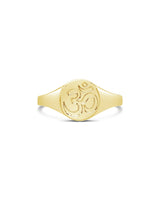 Om Engraved Signet Ring by Sterling Forever