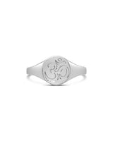 Om Engraved Signet Ring by Sterling Forever