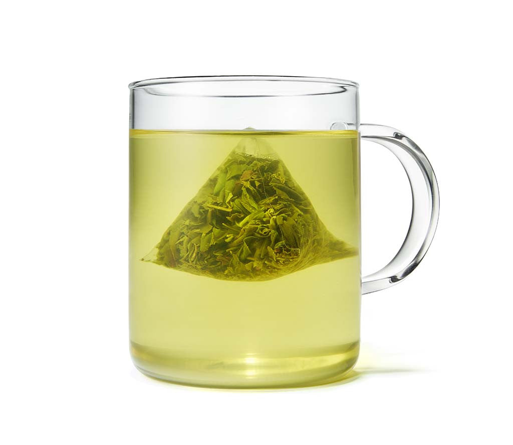 Organic Palace Green Tea, Full Leaf, in Pyramid Tea Bags by Paromi Tea