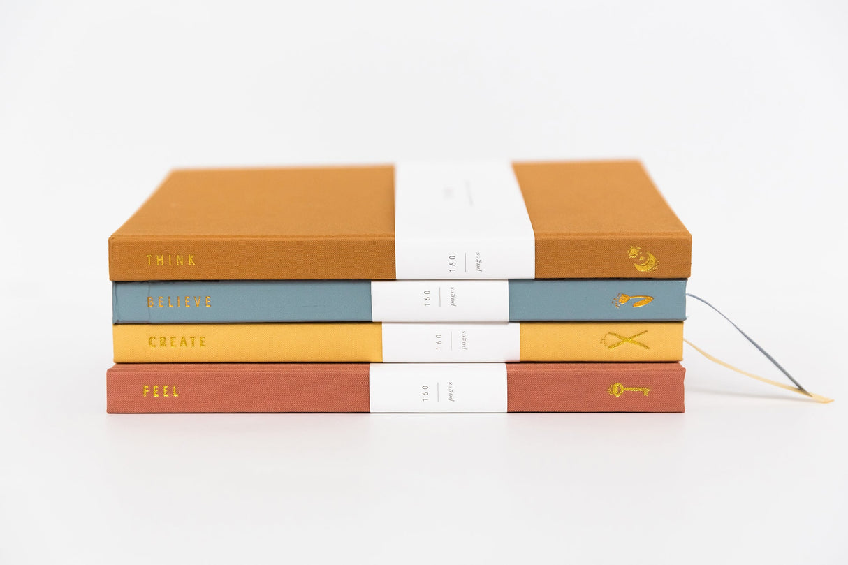 Think: My Blank Journal (Amber) by Promptly Journals