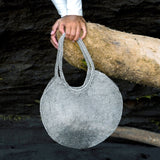 SOL Mesh Wire Tote Bag in Silver by BrunnaCo