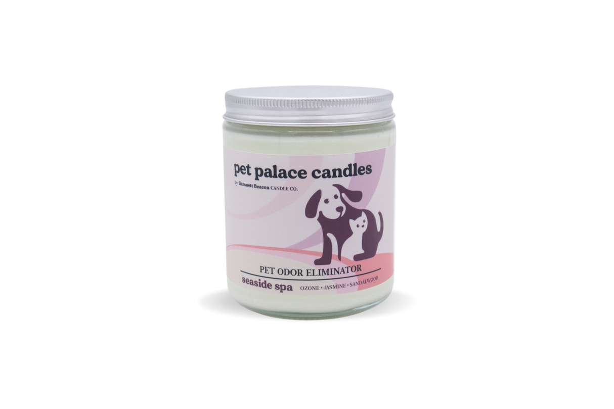 Seaside Spa Pet Odor Eliminator Candle by Garsnett Beacon Candle Co.