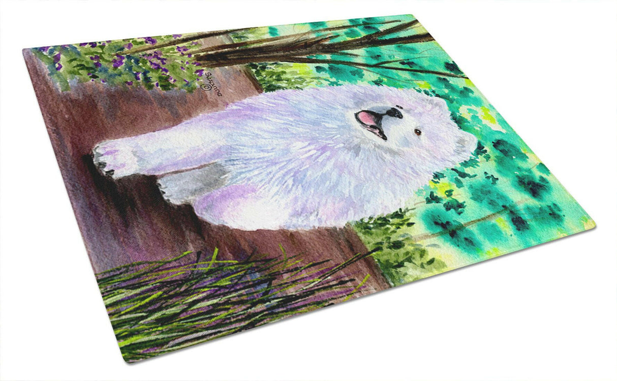 Samoyed Glass Cutting Board Large by Caroline's Treasures