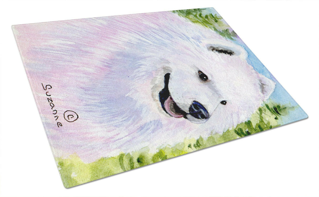 Samoyed Glass Cutting Board Large by Caroline's Treasures