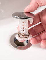 SinkShroom (Chrome Edition) The Hair Catcher That Prevents Clogged Bathroom Sink Drains by TubShroom.com