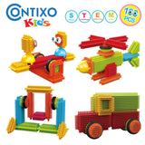 Contixo ST6 100 pcs Bristle Shape 3D Tile STEM Building Block Set by Contixo