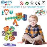 Contixo ST8 Magnetic Light-Up 3D Tiles Building Set – 110 Piece STEM Marble Run Blocks for Kids, Fun Educational Toy for Boys & Girls Ages 3-10+ by Contixo