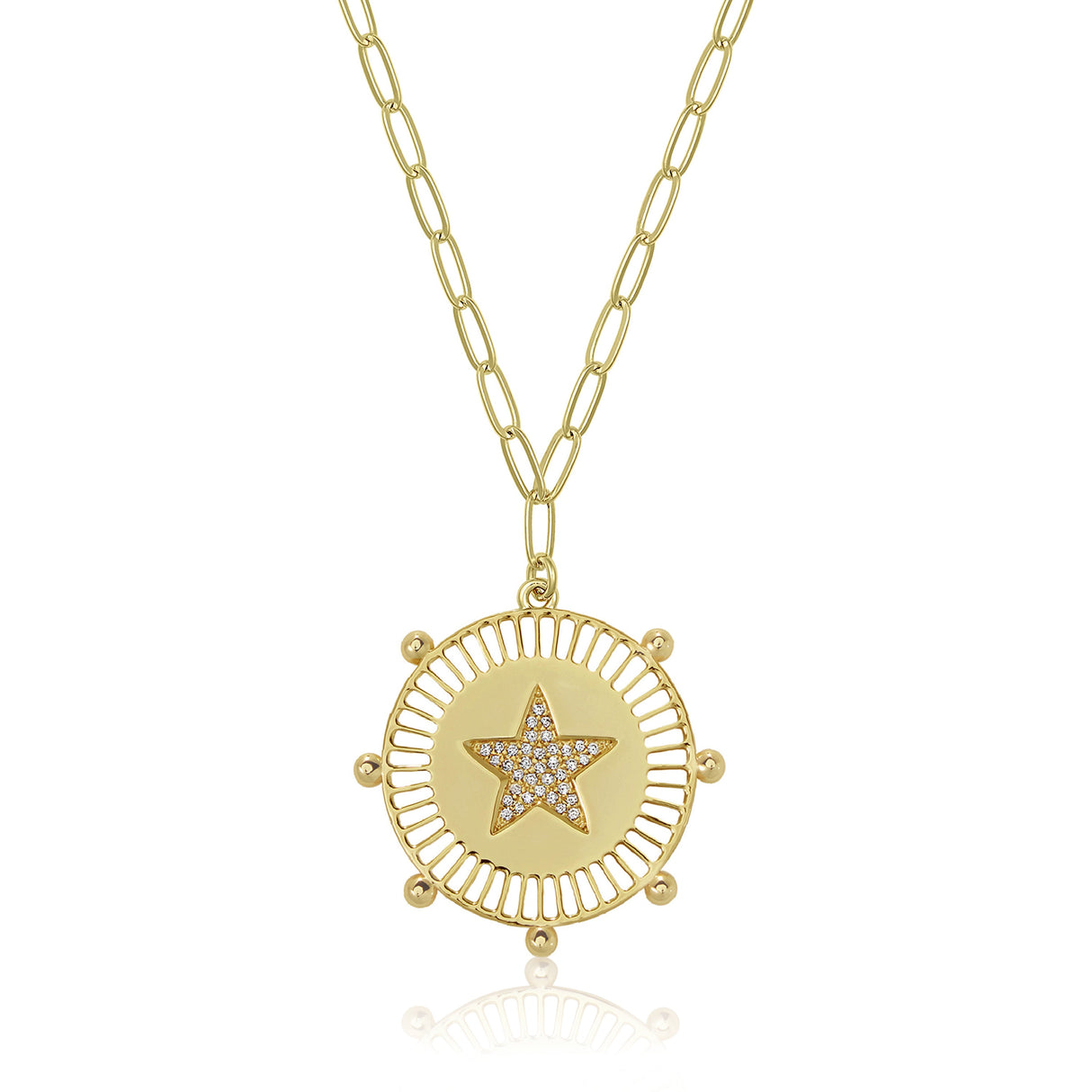 SALE Star Medallion Necklace by Jennifer Miller Jewelry