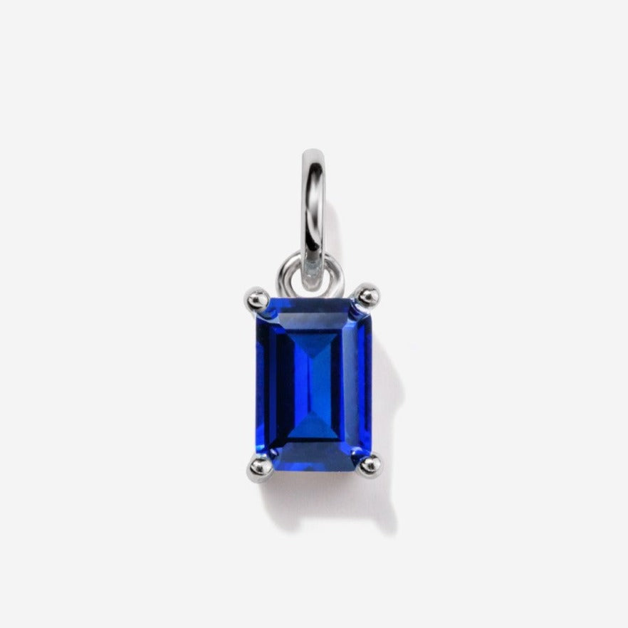 Sapphire Silver Charm by Little Sky Stone