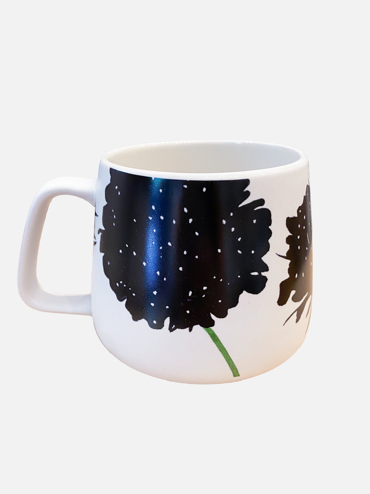 Porcelain Mug:  Black Scabiosa by India & Purry