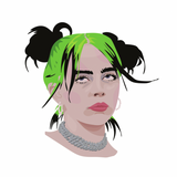 Billie Eilish Sticker by Quirky Crate