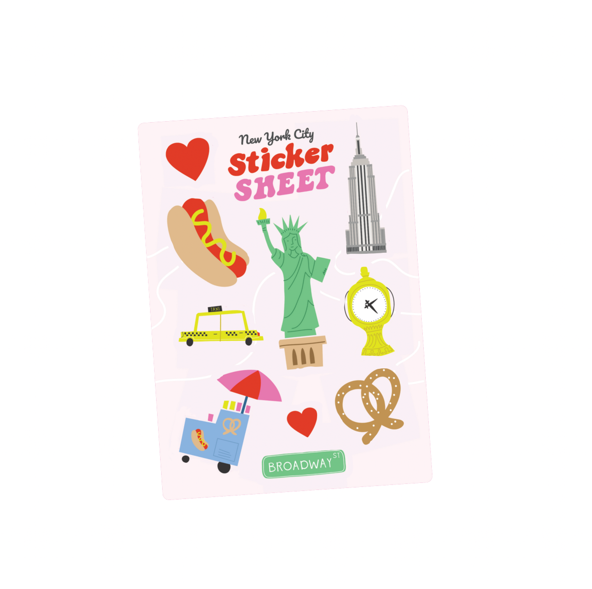 NYC Sticker Sheet by Quirky Crate