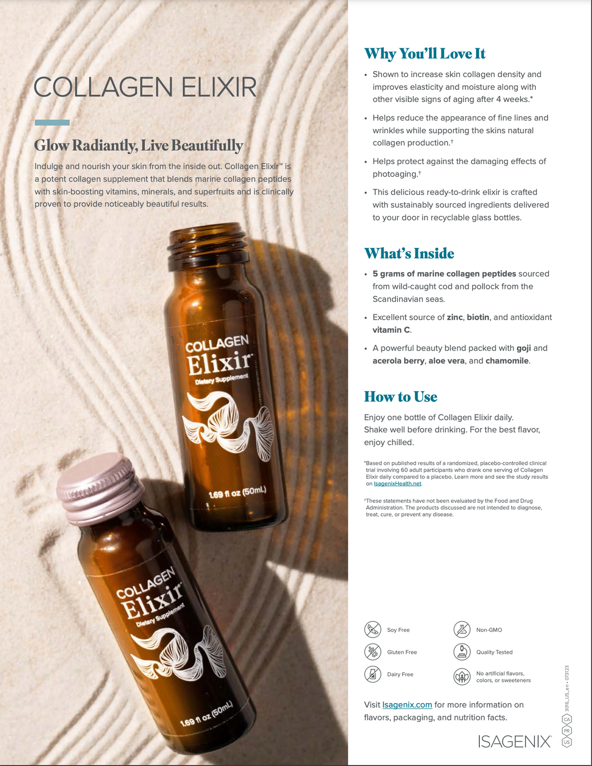 Collagen Elixir - Isagenix by College Liquidation