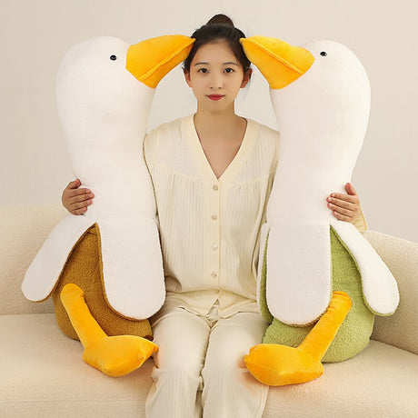 Fluffy Banana Duck Plushie (3 Colors, 3 Sizes) by Subtle Asian Treats