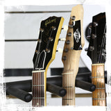 Five Guitar Rack Stand by GRIFFIN - Holder for 5 Guitars & Folds Up For Transport Neoprene Padding by GeekStands.com