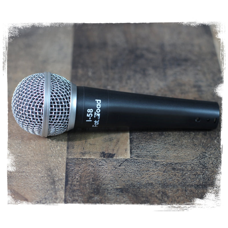 Cardioid Vocal Microphones with XLR Mic Cables & Clips (6 Pack) by FAT TOAD - Dynamic Handheld, Unidirectional for Studio Recording, Live Stage by GeekStands.com