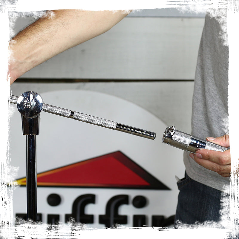 GRIFFIN Cymbal Boom Stand - Double Braced Drum Percussion Gear Hardware Set - Adjustable Height by GeekStands.com