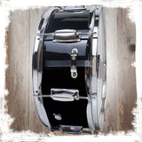 GRIFFIN Snare Drum - Poplar Wood Shell 14" x 5.5" with Black PVC & Coated Head - Acoustic Marching Percussion Musical Instrument Set with Drummers Key by GeekStands.com