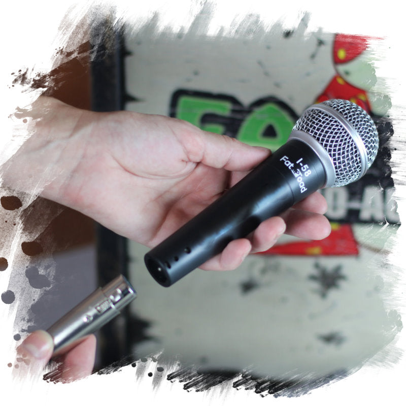 Cardioid Vocal Microphones with XLR Mic Cables & Clips (6 Pack) by FAT TOAD - Dynamic Handheld, Unidirectional for Studio Recording, Live Stage by GeekStands.com