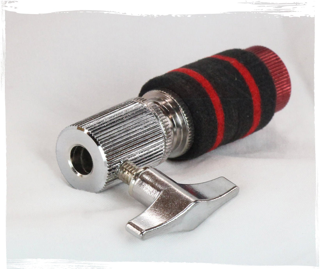 GRIFFIN Hi-Hat Clutch Mount Deluxe Version | Alloy Metal Speed Threads | Universal Holder to Fit Most Hi-Hat Cymbals,  Rods & Hihat Stands | Red locking Nut by GeekStands.com