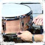 Oak Wood Snare Drum by GRIFFIN - PVC on Poplar Wood Shell 14" x 5.5" - Percussion Musical Instrument by GeekStands.com