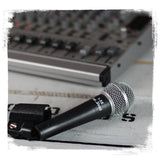 Dynamic Vocal Microphones with Clips (2 Pack) FAT TOAD - Cardioid Handheld, Unidirectional Mic by GeekStands.com